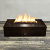 60" x 32" Rectangle Gravity Powder Coated Steel Fire Pit - Natural Gas - 110V CSA Hi/Lo Electronic Ignition System w/Bluetooth & Handheld Remote - Copper Vein by Starfire Designs