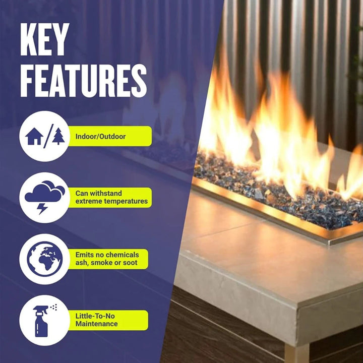 1/2" StarFire Fire Glass by American Fire Products