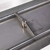 72" x 38" Rectangle Gravity Powder Coated Steel Fire Pit - Propane Gas Hardline - 110V CSA Hi/Lo Electronic Ignition System w/Bluetooth & Handheld Remote - White Hammertone by Starfire Designs