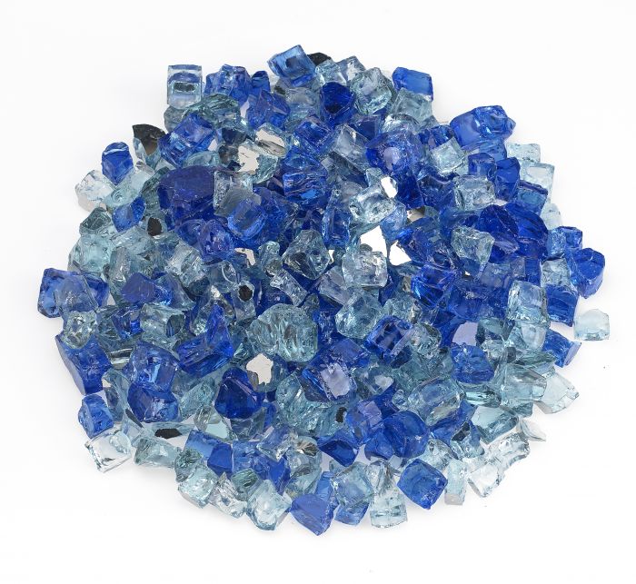 1/2" Bora Bora Reflective Fire Glass - 10 Lb Jar