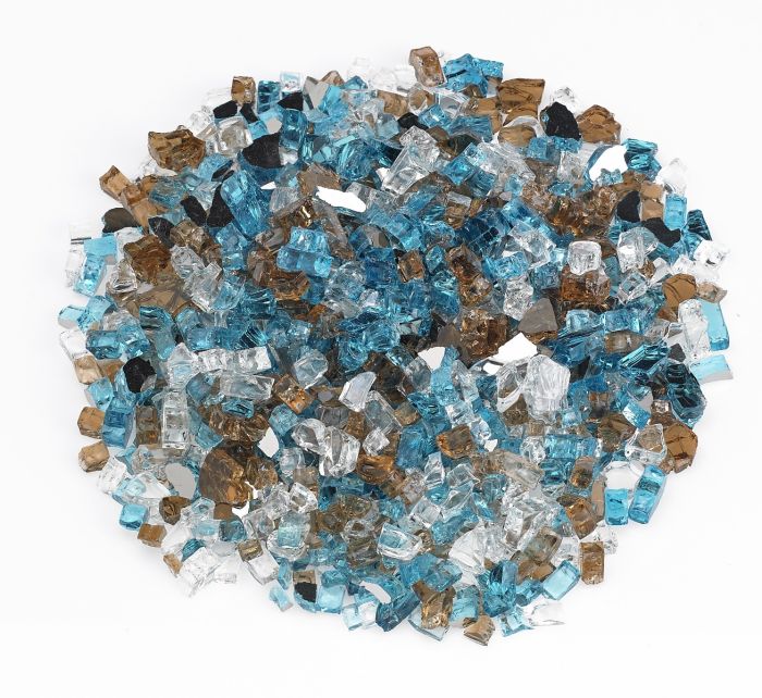 1/2" Bali Reflective Fire Glass - 10 Lb Jar