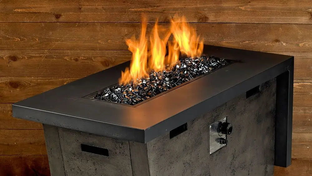 1/2" Black Luster Fire Glass 2.0 Cubes by American Fire Products