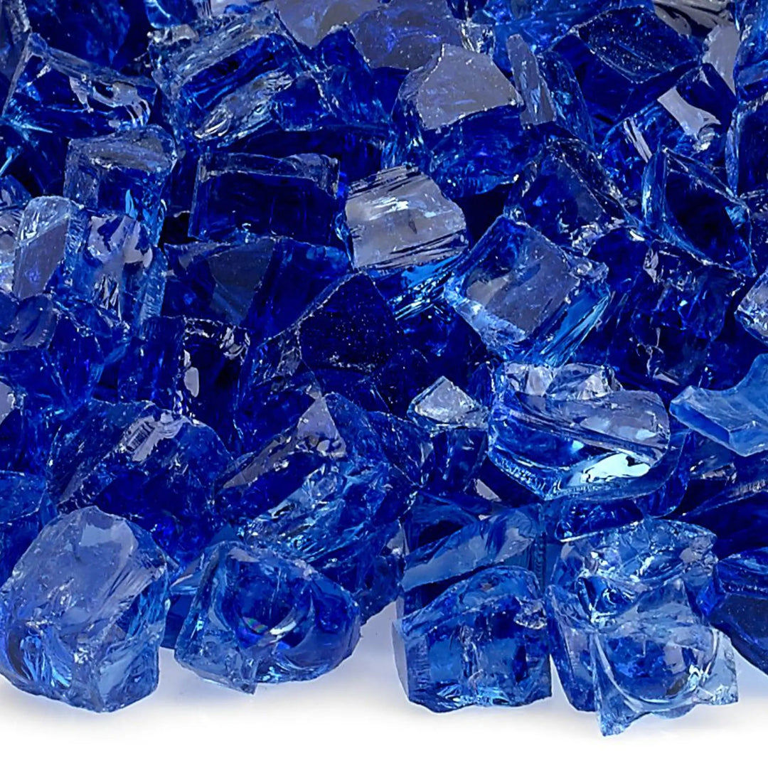 1/2" Cobalt Reflective Fire Glass by American Fire Products