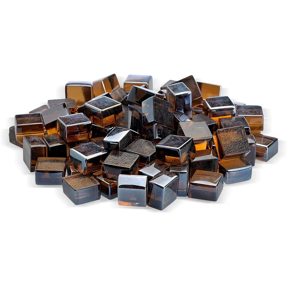 1/2" Copper Luster Fire Glass 2.0 Cubes by American Fire Products