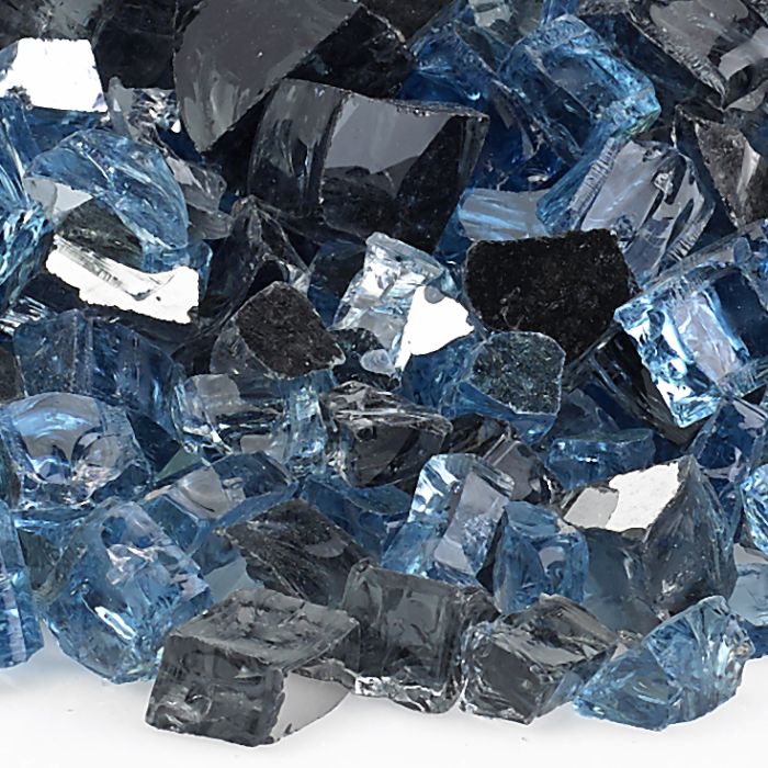 1/2" Maui Breeze Reflective Fire Glass - 10 Lb Jar