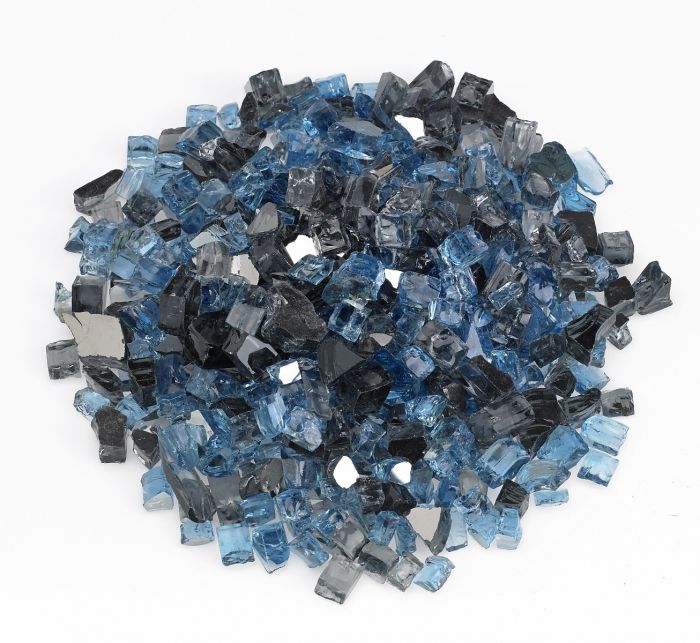1/2" Maui Breeze Reflective Fire Glass - 10 Lb Jar