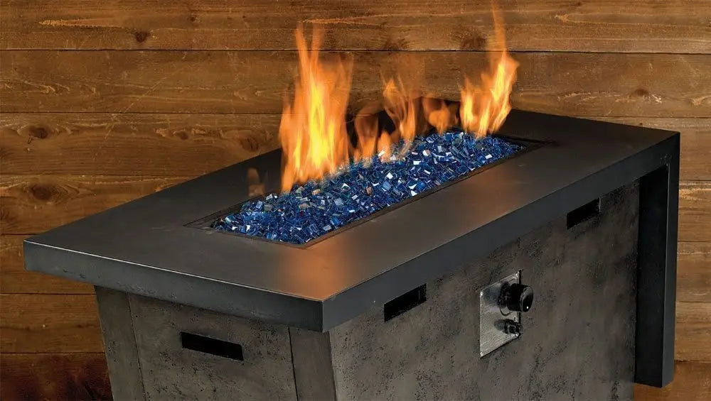 1/2" Pacific Blue Luster Fire Glass 2.0 Cubes by American Fire Products