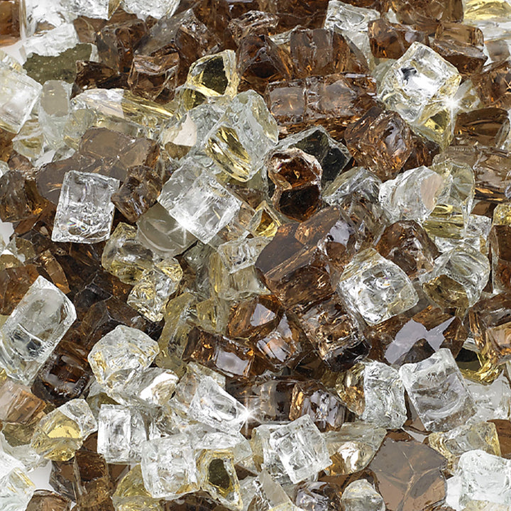 1/2" Zion Reflective Fire Glass - 10 Lb Jar