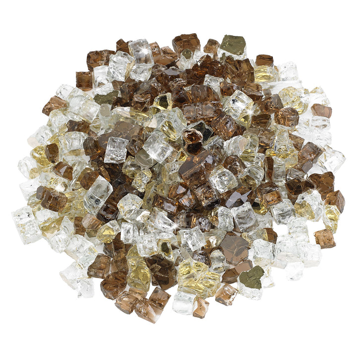 1/2" Zion Reflective Fire Glass - 10 Lb Jar