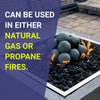 4" Cape Gray Lite Stone Fire Balls - Set of 6 by American Fire Products