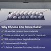 4" Cottage Lite Stone Fire Balls - Set of 6 by American Fire Products