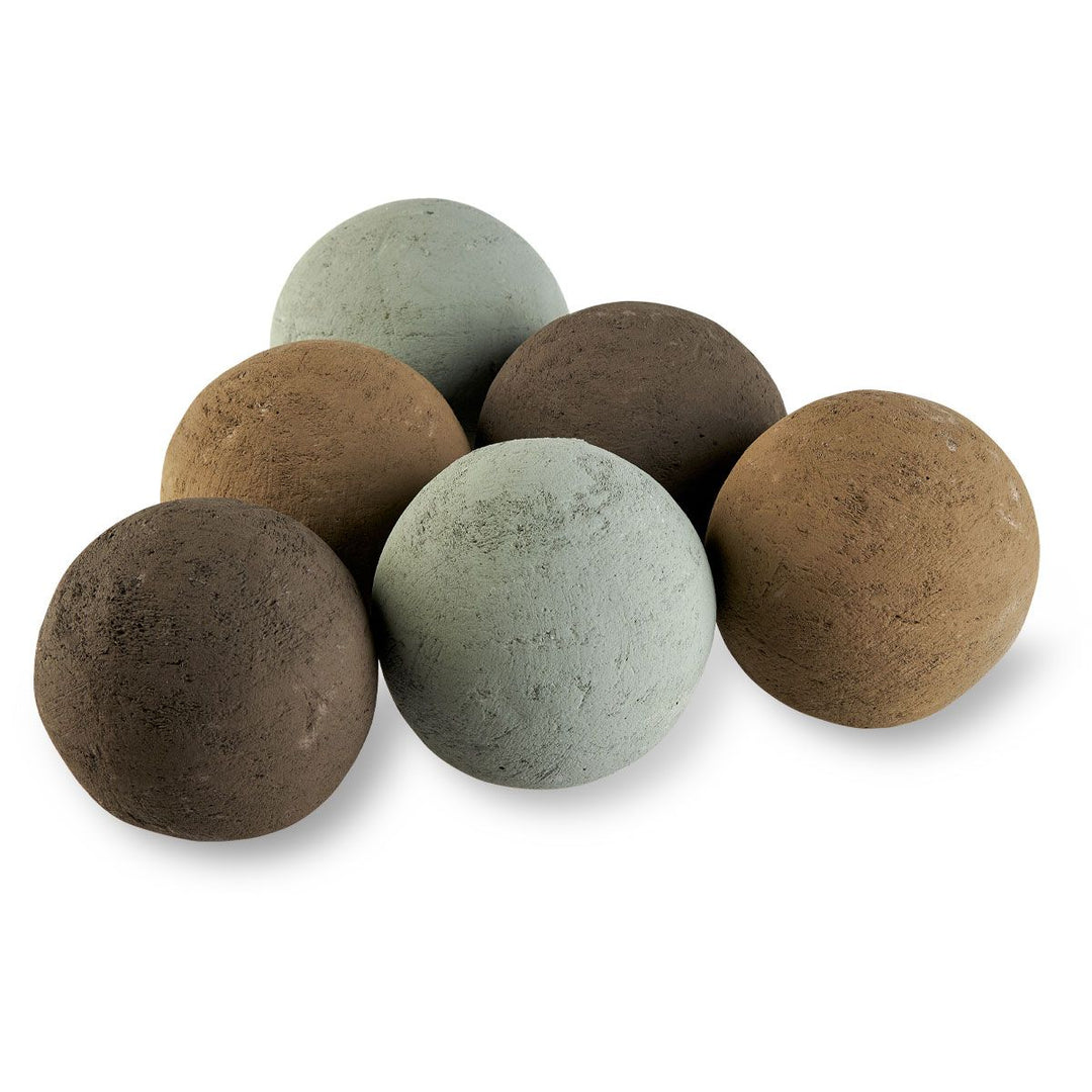 4" Lite Stone Fire Balls - Set of 6 by American Fire Products