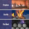 4" Thunder Gray Lite Stone Fire Balls - Set of 6 by American Fire Products