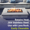 4" Stainless Steel Iron Fire Balls - Set of 6 by American Fire Products