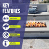 4" Stainless Steel Iron Fire Balls - Set of 6 by American Fire Products