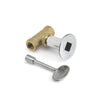 1/2" Straight Key Valve w/ Chrome Plated Cover and Key