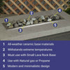 Cape Gray Lite Stones - Set of 15 by American Fire Products