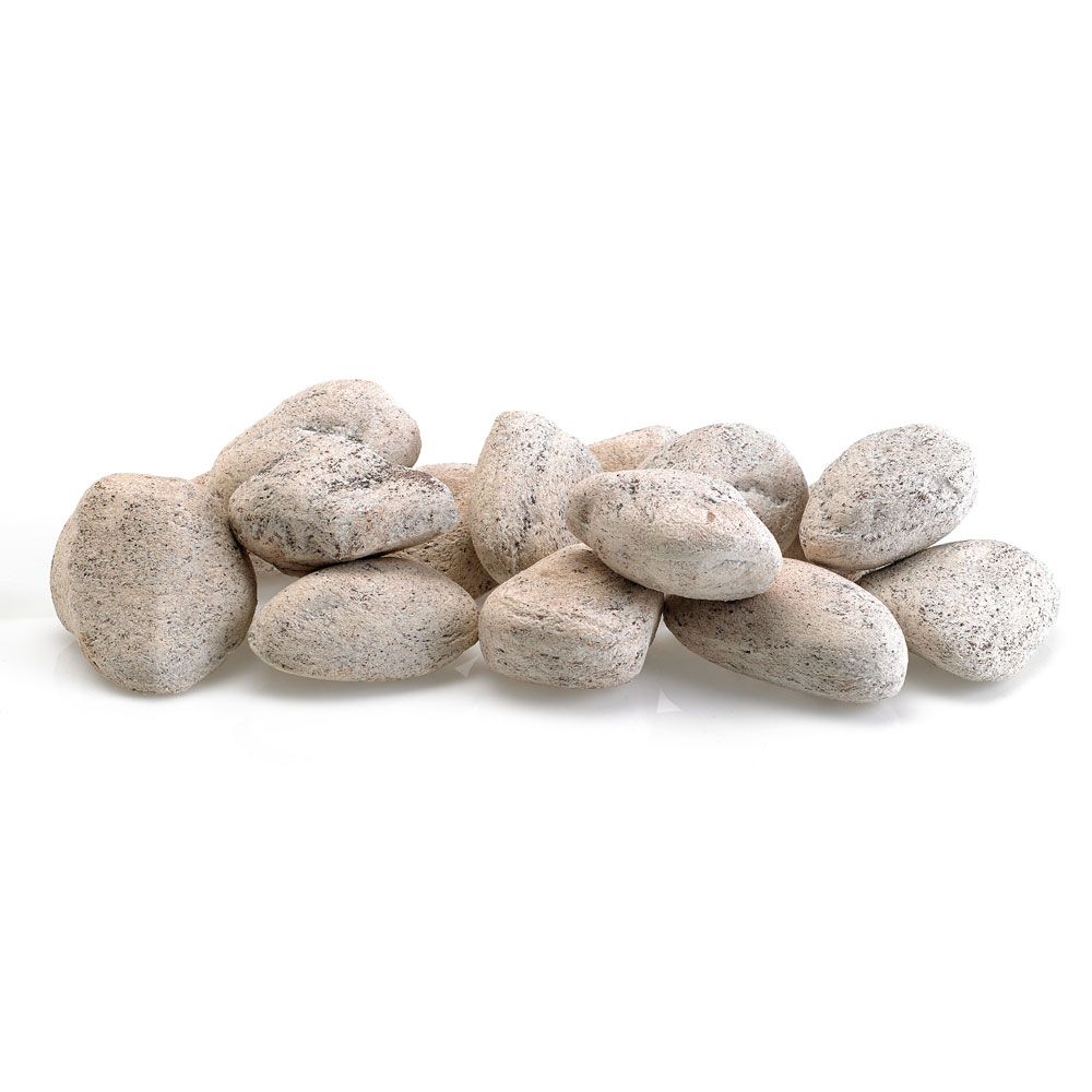 Cottage White Lite Stones - Set of 15 by American Fire Products