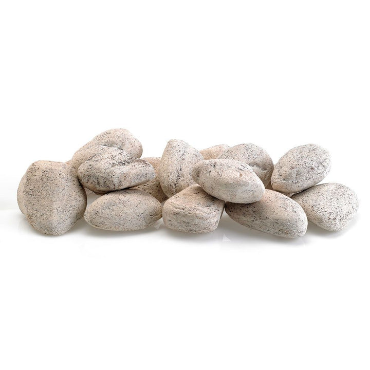 Cottage White Lite Stones - Set of 15 by American Fire Products