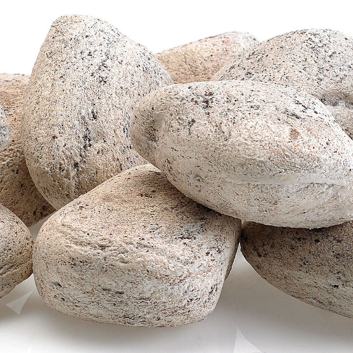 Cottage White Lite Stones - Set of 15 by American Fire Products