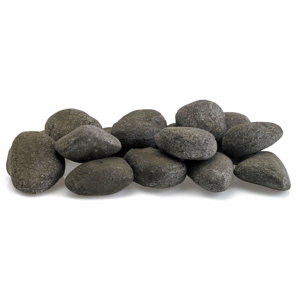 Thunder Gray Lite Stones - Set of 15 by American Fire Products