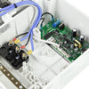Close-up image of the Bromic Affinity 1-Channel Dimmer control board highlighting the microchips, connectors, and precision electronics that regulate electric heater output.