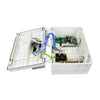 Internal view of the Bromic Affinity Smart-Heat 1-Channel Dimmer, showing the detailed control board, wiring layout, and electronic components designed for precise outdoor heater power modulation.