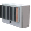 Front-angled view of the Bromic Affinity 5-Channel Smart-Heat Dimmer Controller featuring five heat sinks for advanced power handling and precision control of multiple electric heaters.