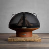 variant:36" / Wood Burning / Iron Oxide (Corten)