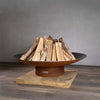variant:48" / Wood Burning / Iron Oxide (Corten)