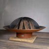 variant:60" / Wood Burning / Iron Oxide (Corten)