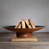 variant:60" / Wood Burning / Iron Oxide (Corten)
