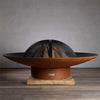 variant:72" / Wood Burning / Iron Oxide (Corten)