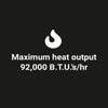 12” Double-Ring Black Steel Burner with a 1/2" Inlet