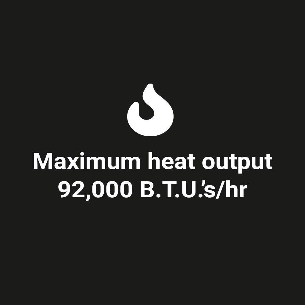 12” Double-Ring Black Steel Burner with a 1/2" Inlet