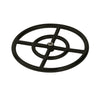 12” Double-Ring Black Steel Burner with a 1/2" Inlet