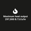 24” Double-Ring Black Steel Burner with a 1/2" Inlet