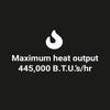 30” Triple-Ring Black Steel Burner with a 3/4" Inlet