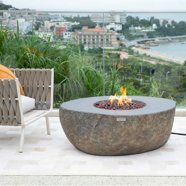 43" x 35" Boulder Fire Pit by Elementi