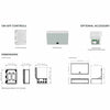 Technical overview of the Bromic Heating Affinity Smart-Heat On/Off Controllers, including 1, 2, and 5 Channel models, optional accessories, and detailed product dimensions.