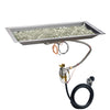 Outdoor GreatRoom Company 12" x 24" Linear Crystal Fire Plus Gas Burner - CFP1224-B