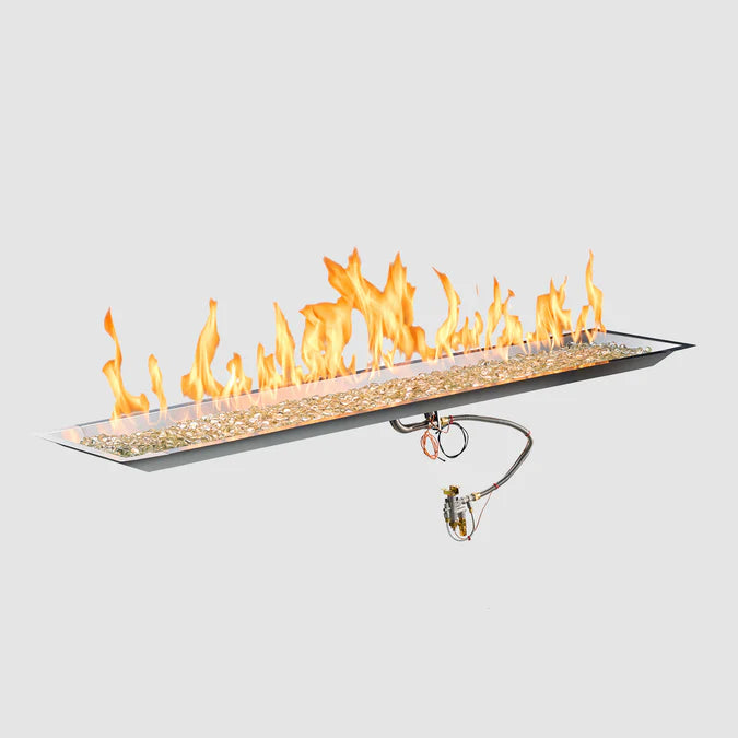 Stainless Steel Linear Crystal Fire Gas Burner