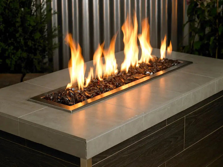 Medium-Sized Recycled Auburn Fire Glass by American Fire Products