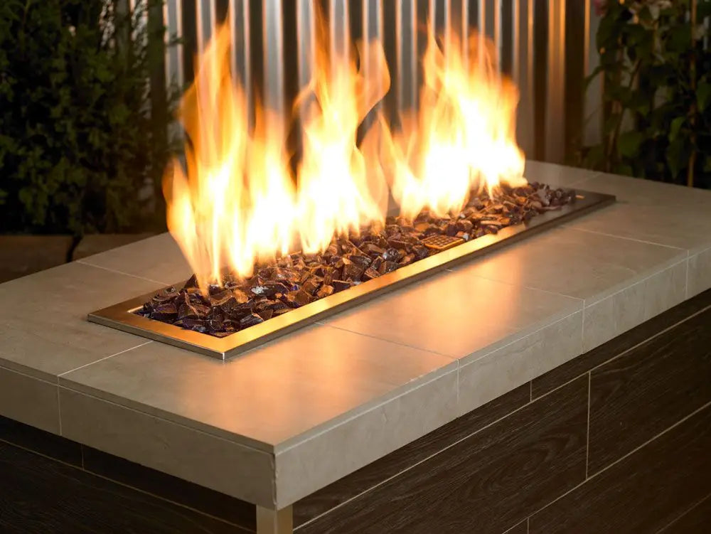 Medium-Sized Recycled Dark Blue Fire Glass by American Fire Products