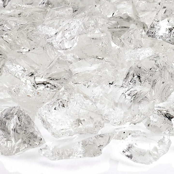 Medium-Sized Recycled Ice Fire Glass by American Fire Products