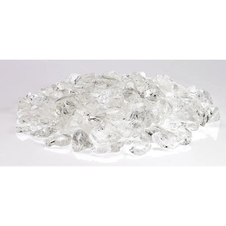 Medium-Sized Recycled Ice Fire Glass by American Fire Products