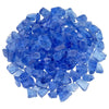 Medium-Sized Recycled Light Blue Fire Glass by American Fire Products