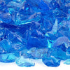 Medium-Sized Recycled Turquoise Fire Glass by American Fire Products
