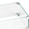 The Outdoor Plus Rectangular Tempered Glass Wind Guard
