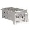 13" Stainless Steel Double Side Burner Natural Gas by Videl Grills